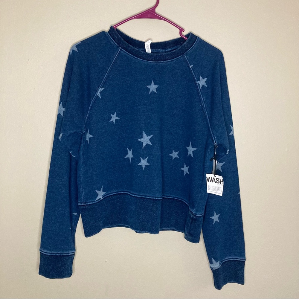 NWT Gap Stars Semi Cropped Crewneck Sweatshirt Medium